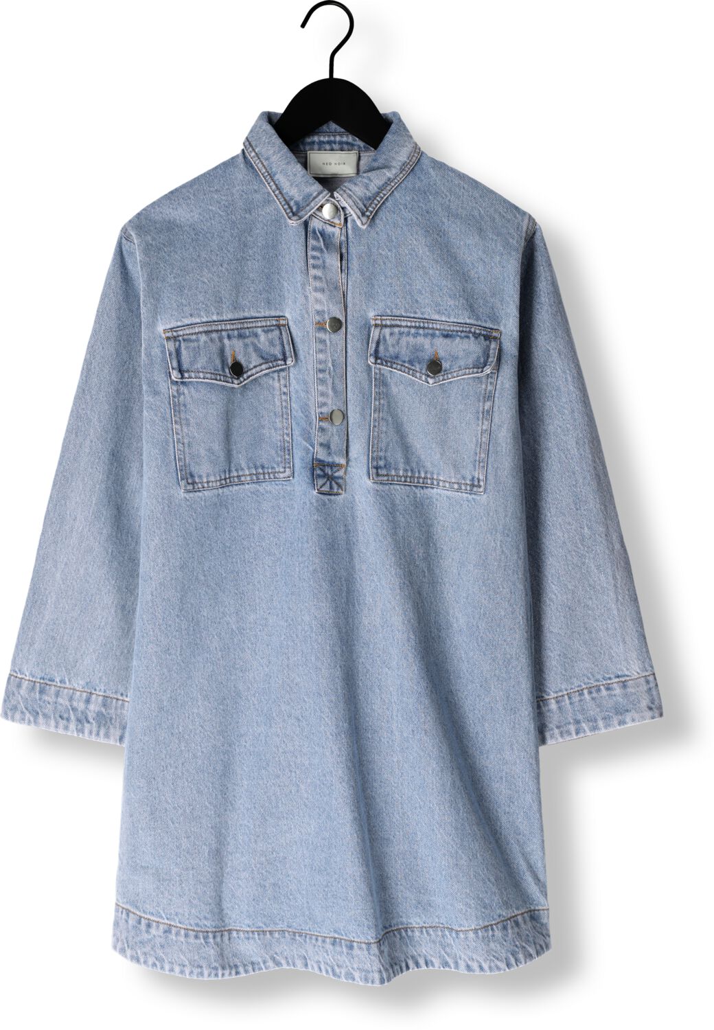 NEO NOIR Dames Jurken Paras Denim Dress Blauw