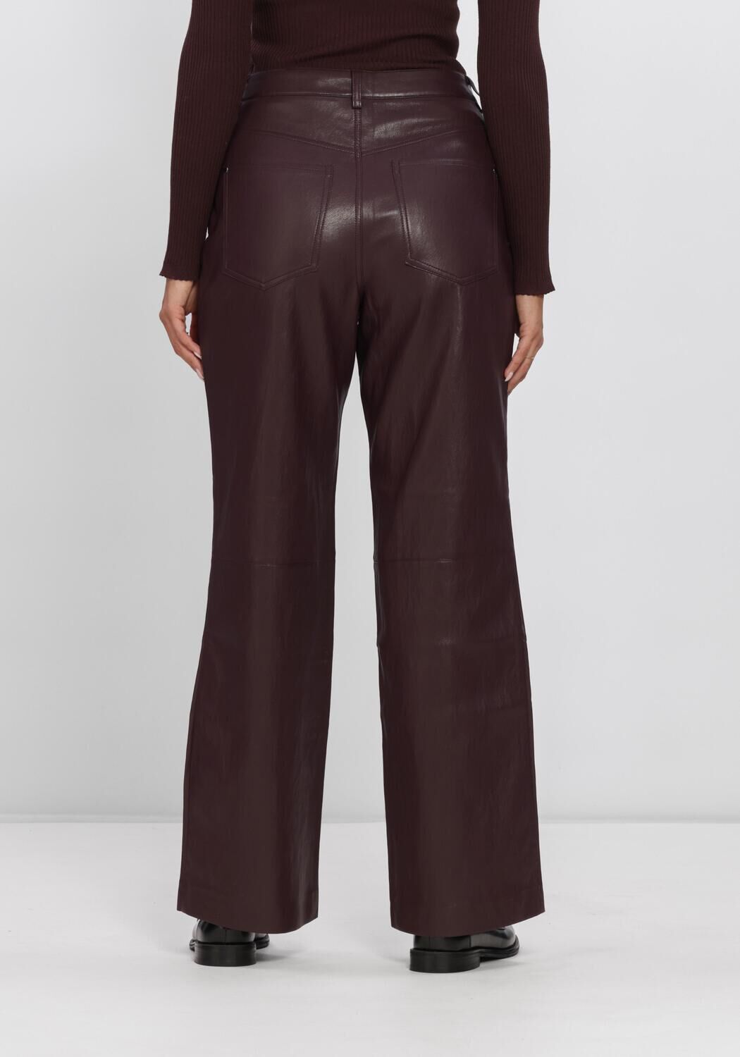 Bordeaux AAIKO Wijde broek RIANNE PU 689 - large