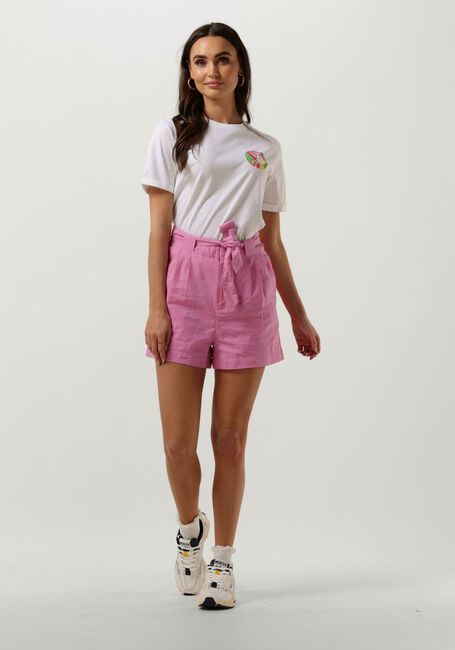 Roze SCOTCH & SODA Broeken HIGH RISE CASUAL PRINTED SHORTS - large