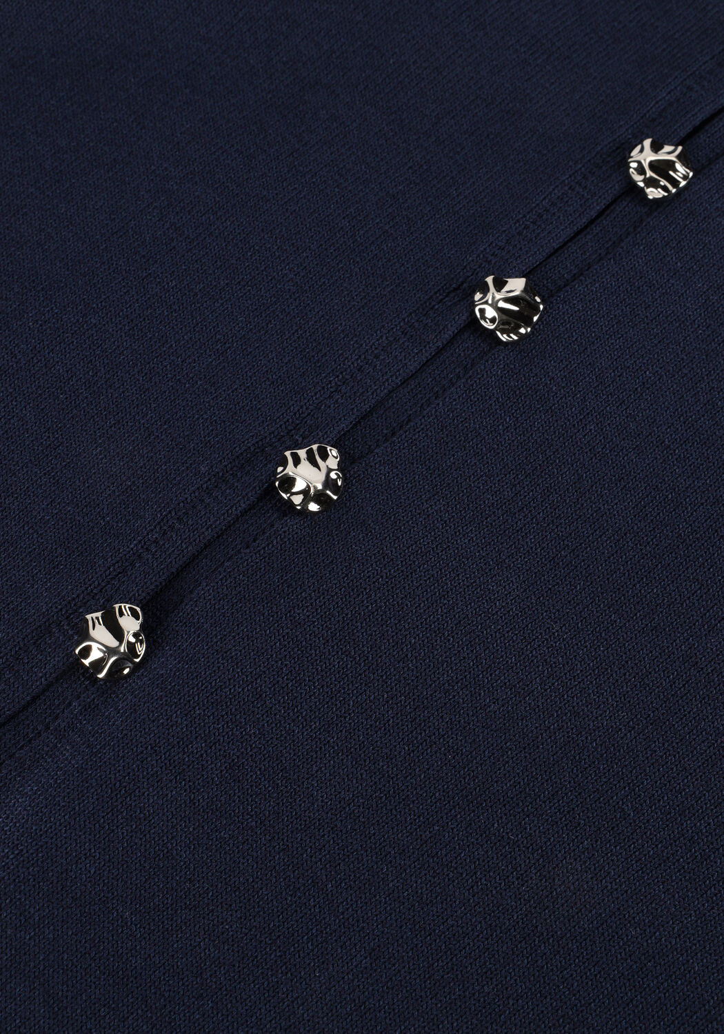 Donkerblauwe NEO NOIR Blouses TELLER KNIT BLOUSE - large