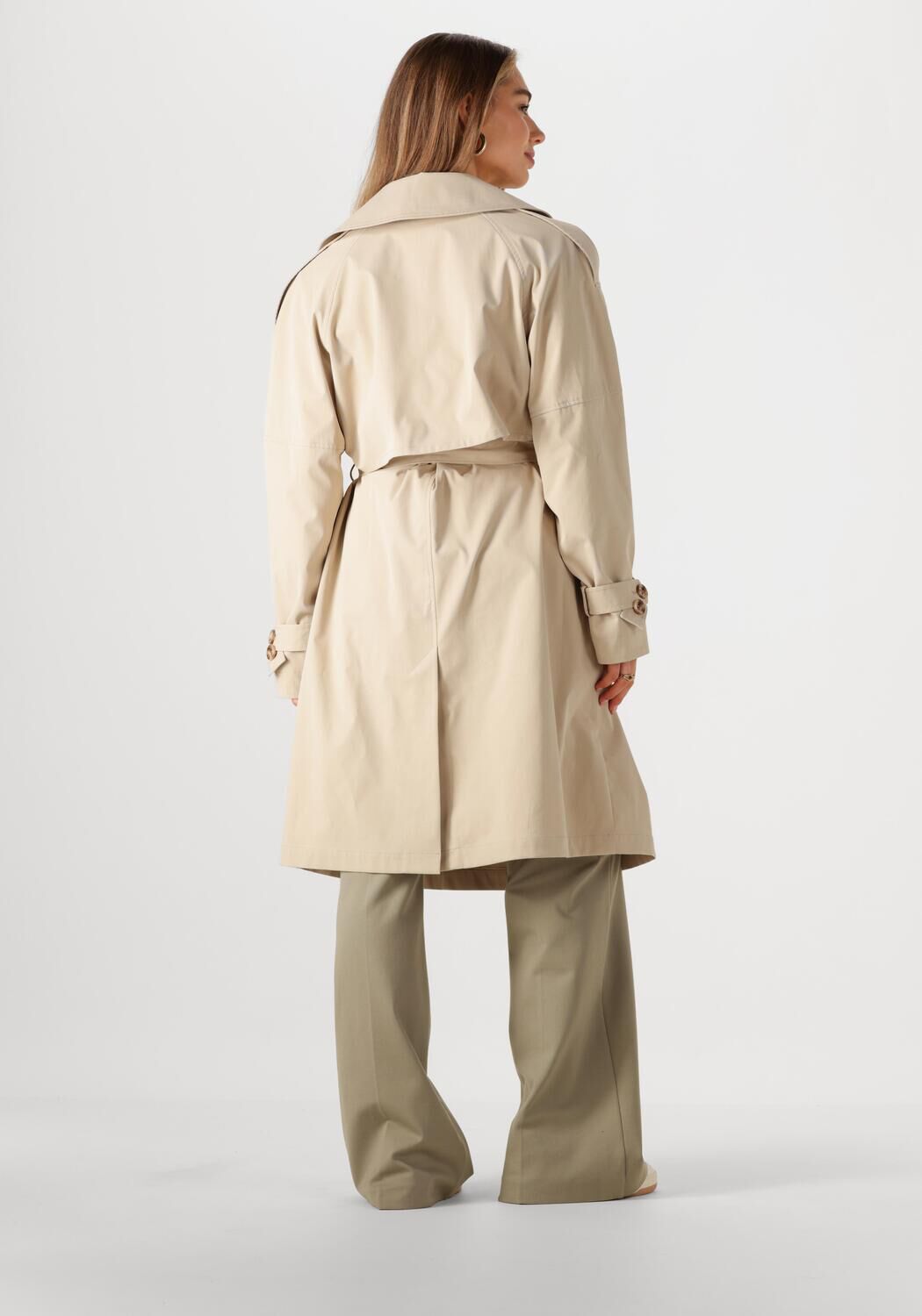 BEAUMONT Dames Jassen Maxy Trench Coat Beige