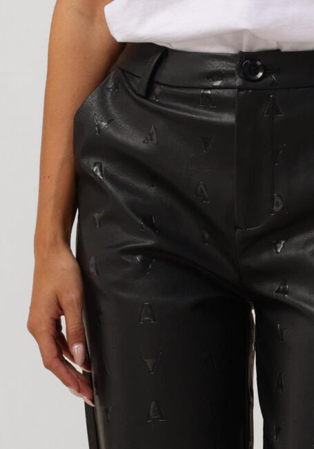 Zwarte ALIX THE LABEL Pantalon LOGO FO LEATHER PANTS - large