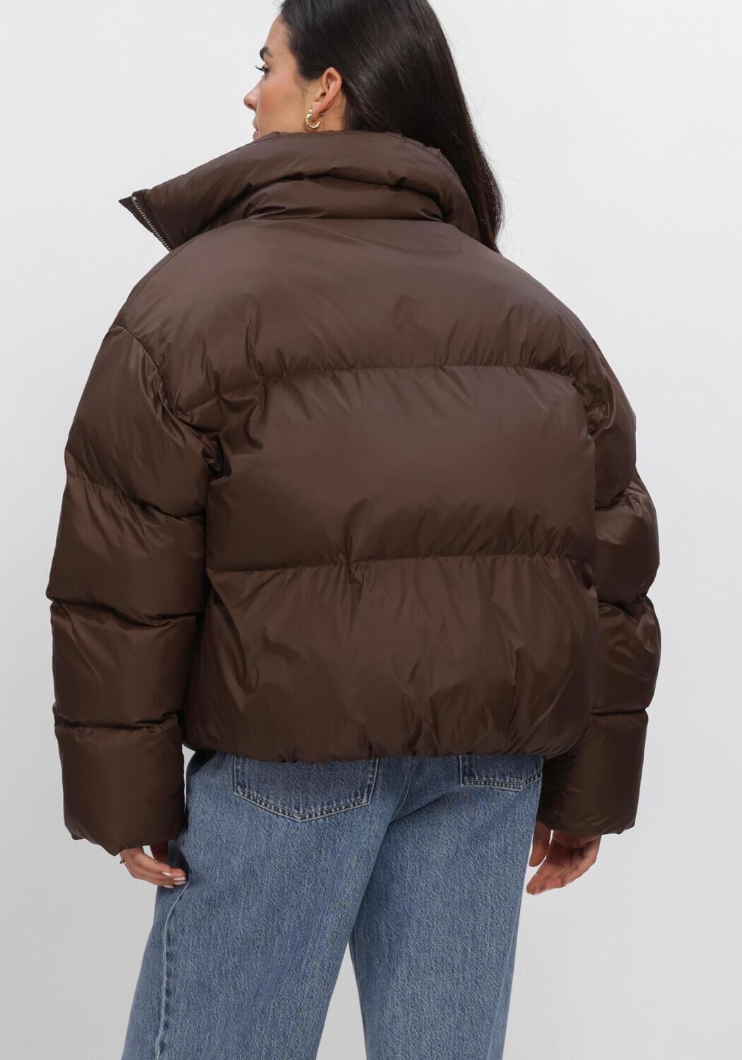Bruine SECOND FEMALE Jassen RIYA PUFFER JACKET - large