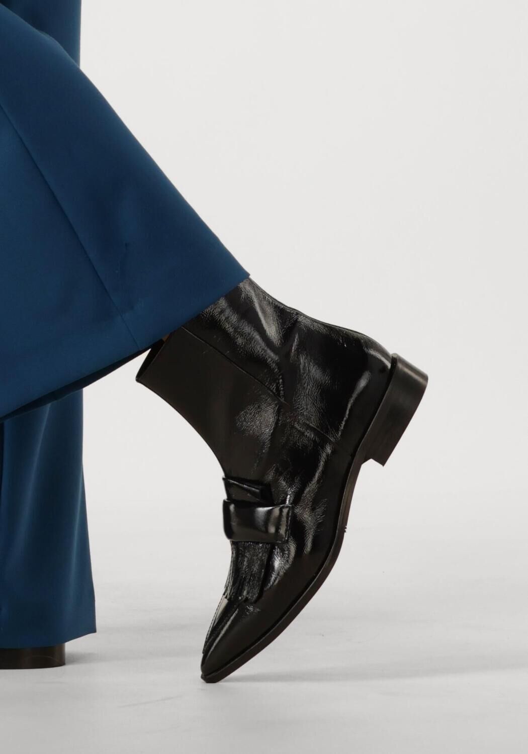 Zwarte STEFANO LAURAN Enkellaarsjes 22102 - large