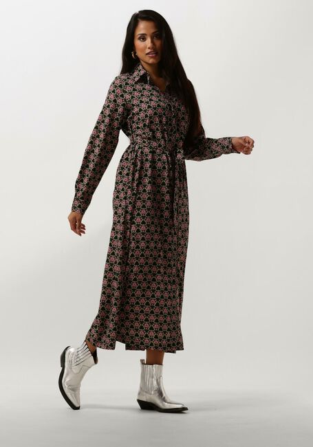 Multi COLOURFUL REBEL Midi jurk DALIA GRAPHIC FLOWER MAXI SHIRT DRESS - large