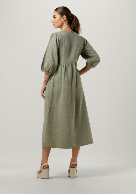 Olijf BY-BAR Midi jurk KATY DOPPIA DRESS - large