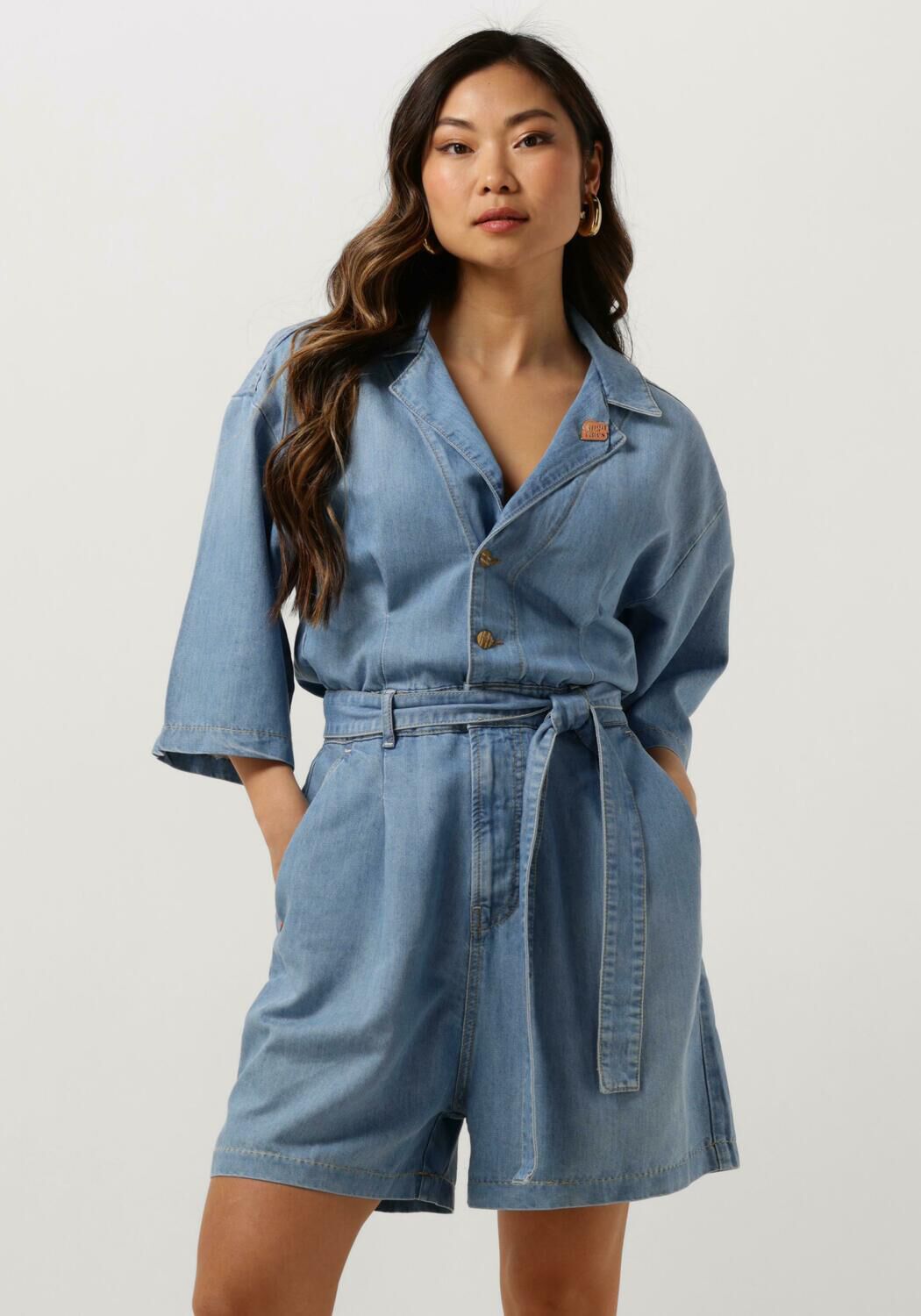 SCOTCH & SODA Dames Jumpsuits Short Sleeve Playsuit Blauw