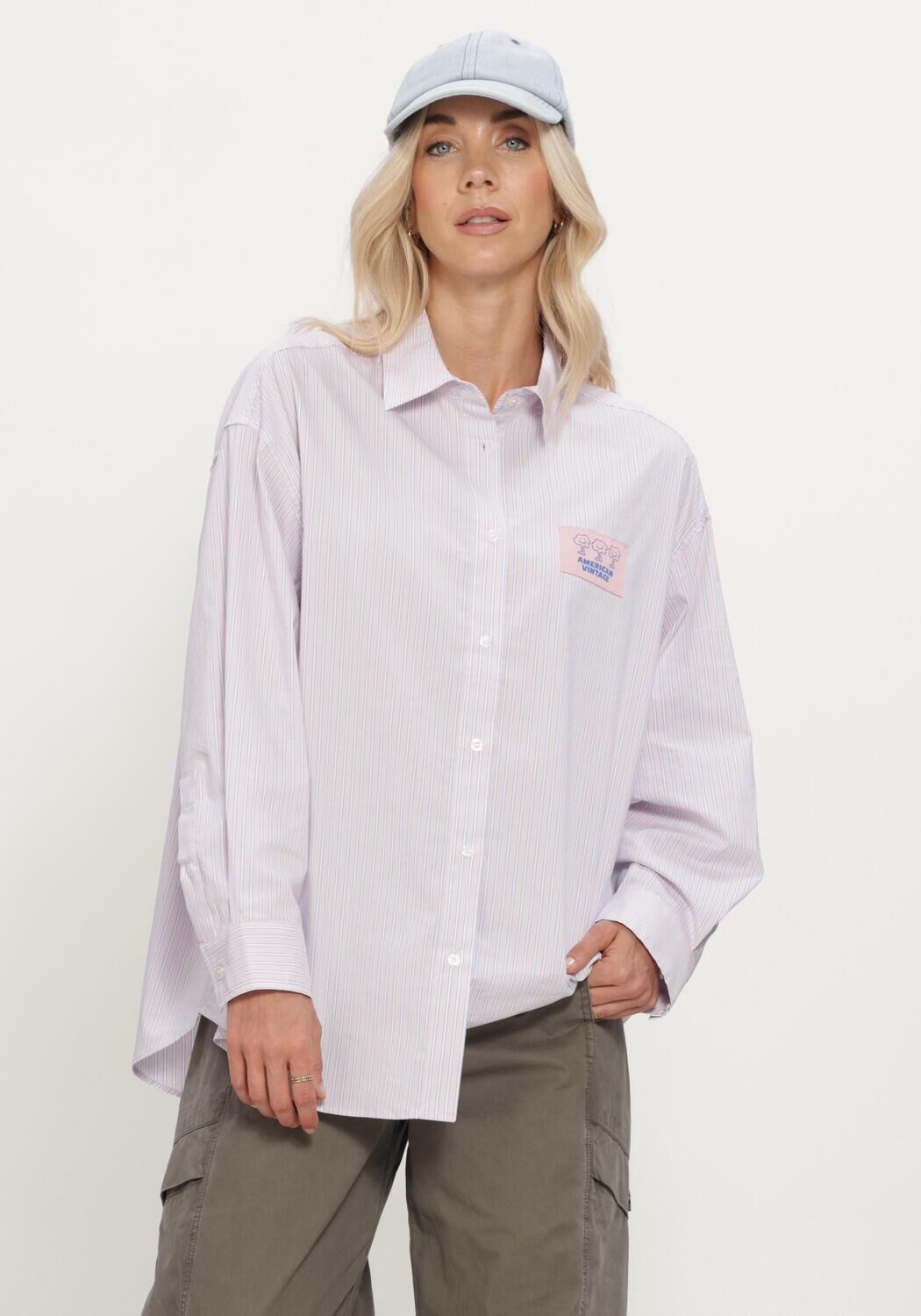 Paarse AMERICAN VINTAGE Blouses SOABIRD - large