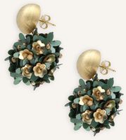Groene LOTT. GIOIELLI Sieraad SEQUIN FLOWER GLOBE EARRINGS S - medium
