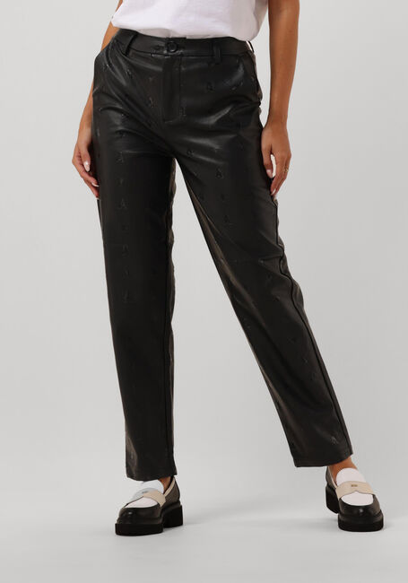 Zwarte ALIX THE LABEL Pantalon LOGO FO LEATHER PANTS - large