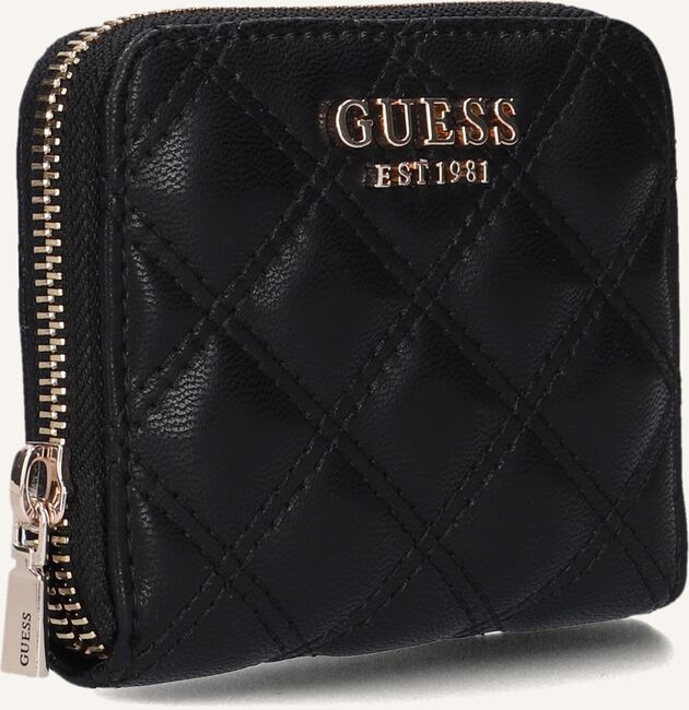Zwarte GUESS Portemonnee GIULLY SLG SMALL ZIP AROUND Zwarte GUESS Portemonnee GIULLY SLG SMALL ZIP AROUND - large