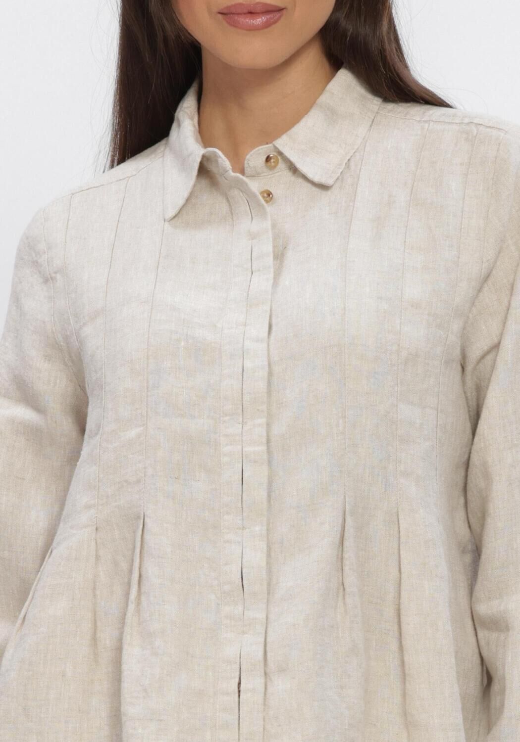 Ecru INWEAR Blouses DILANAIW PLEATED SHIRT - large