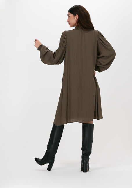Taupe BRUUNS BAZAAR Midi jurk PRICKLY S METTE DRESS - large