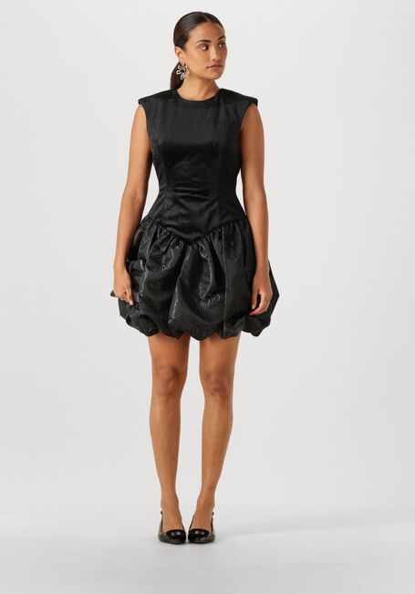 Zwarte Y.A.S. Mini jurk YASSARAH SL BUBBLE HEM DRESS - large
