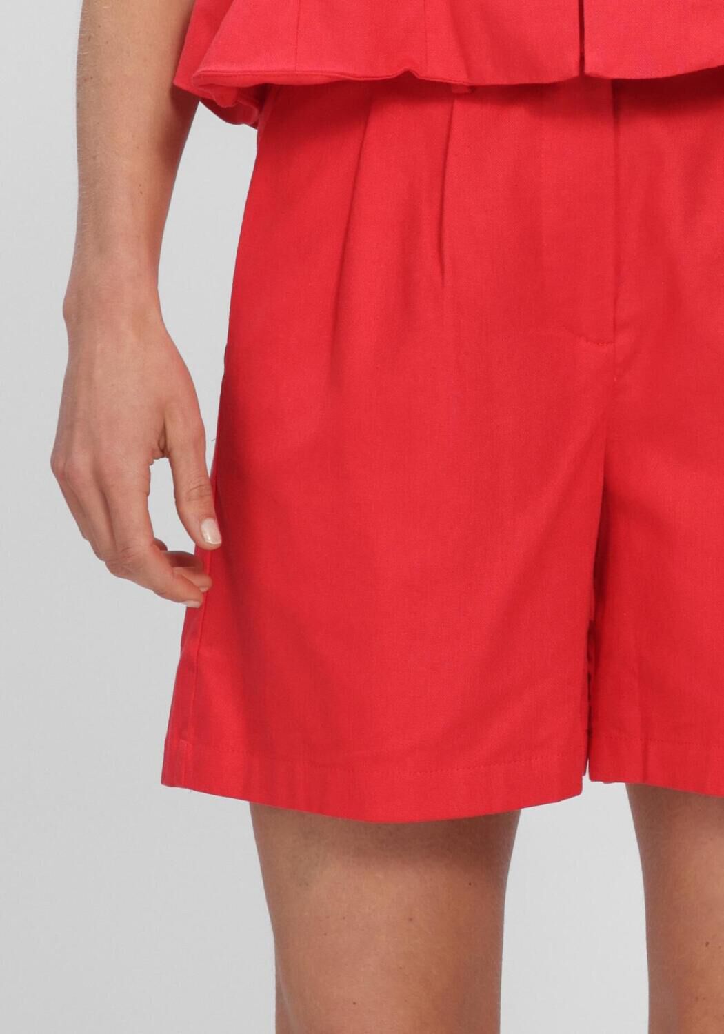 Rode Y.A.S. Broeken YASLIRMA HW SHORTS - large