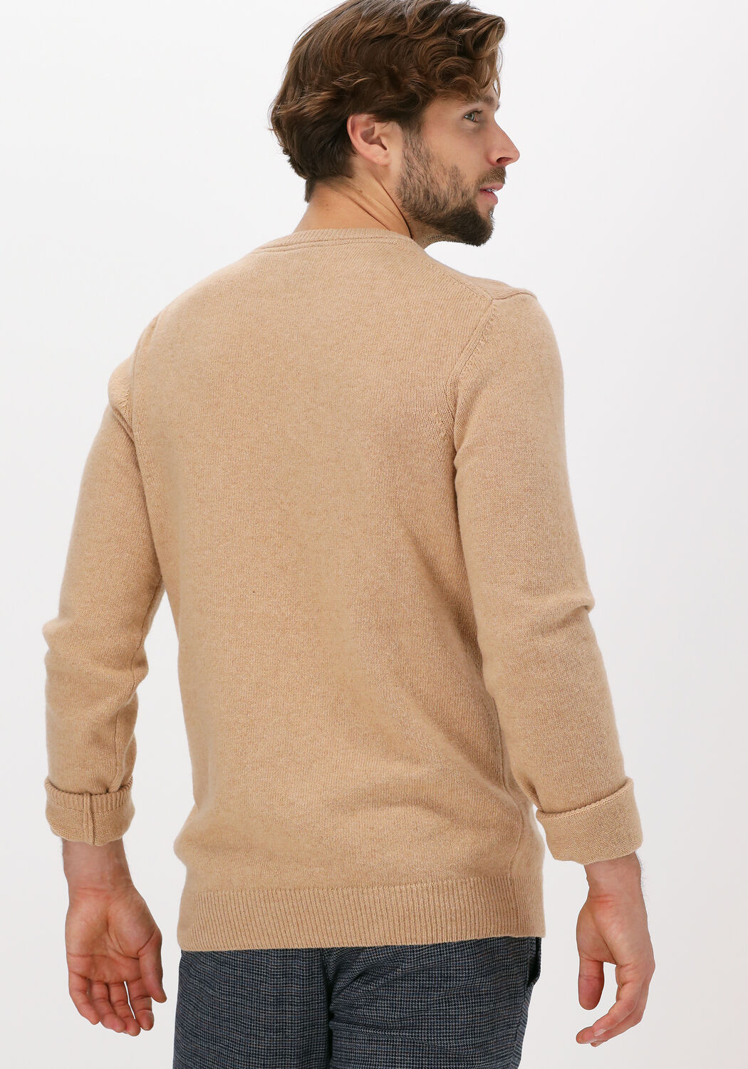Beige LYLE \u0026 SCOTT Trui CREW NECK 