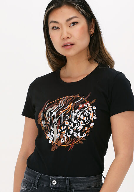 Zwarte LIU JO T-shirt ECS T-SHIRT MODA M/C - large