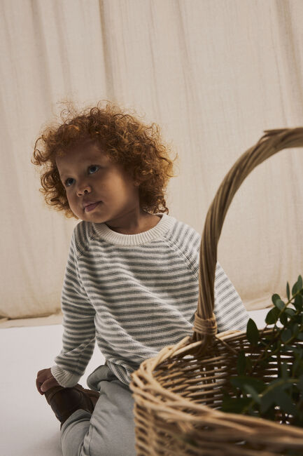 Ecru LIL' ATELIER Trui NMMKADIN LS KNIT - large