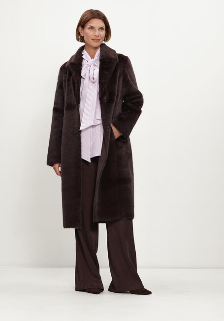 Bruine BEAUMONT Faux fur jas COBY COAT - large