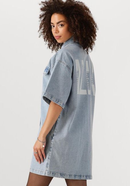 Blauwe ALIX THE LABEL Mini jurk LADIES WOVEN FLOWY SHIRT DRESS - large