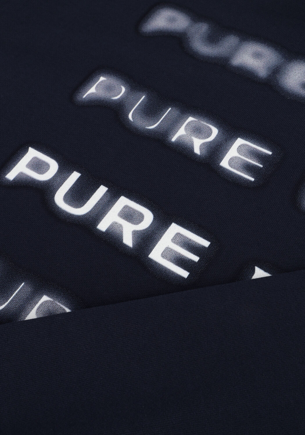 Donkerblauwe PURE PATH Sweater LOOSE FIT SWEATERS CREWNECK305 - large