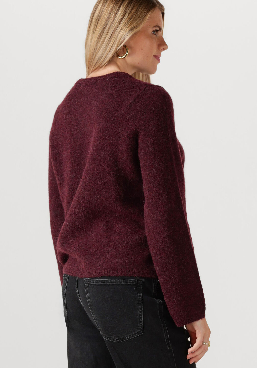 SELECTED FEMME Dames Truien & Vesten Slflulu New Ls Knit Cardigan Bordeaux