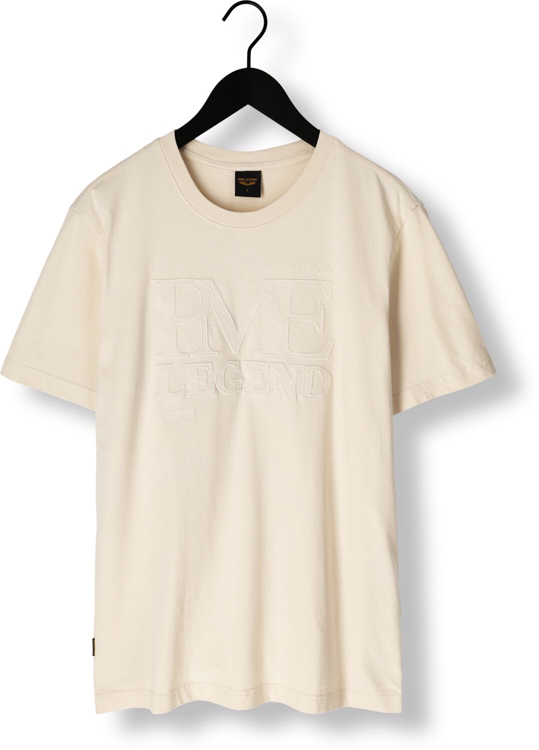PME LEGEND Heren Polo's & T-shirts Single Jersey Gebroken Wit