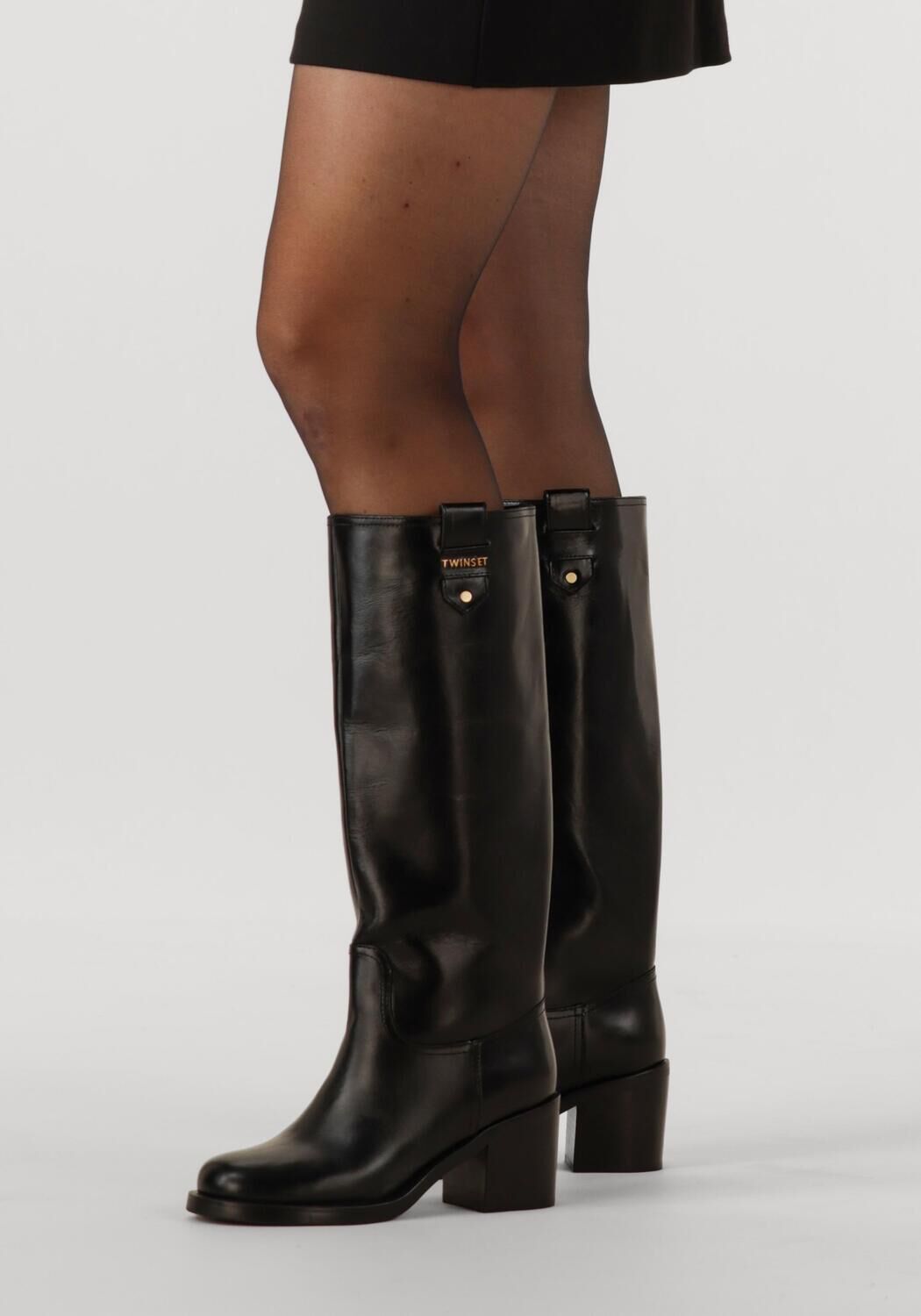 Zwarte TWINSET MILANO Hoge laarzen 252TCP080 - large
