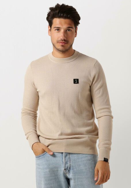 Beige BUTCHER OF BLUE Trui STRUCTURE CREW - large