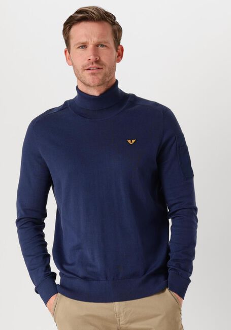 Donkerblauwe PME LEGEND Truien/vesten TURTLENECK COTTON KNIT - large