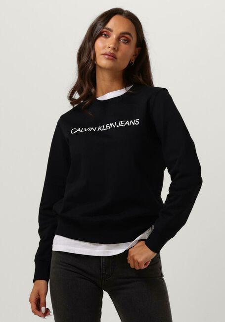 Zwarte CALVIN KLEIN Trui INSTITUTIONAL CORE LOGO CN - large