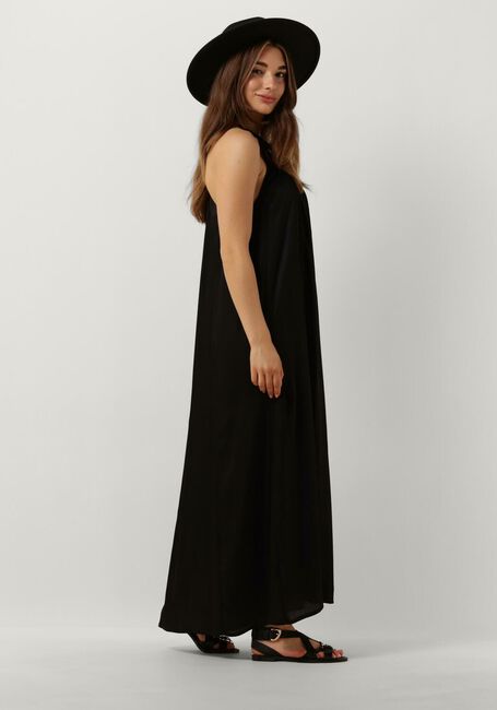 Zwarte SUMMUM Maxi jurk DRESS SOLID SATIN - large