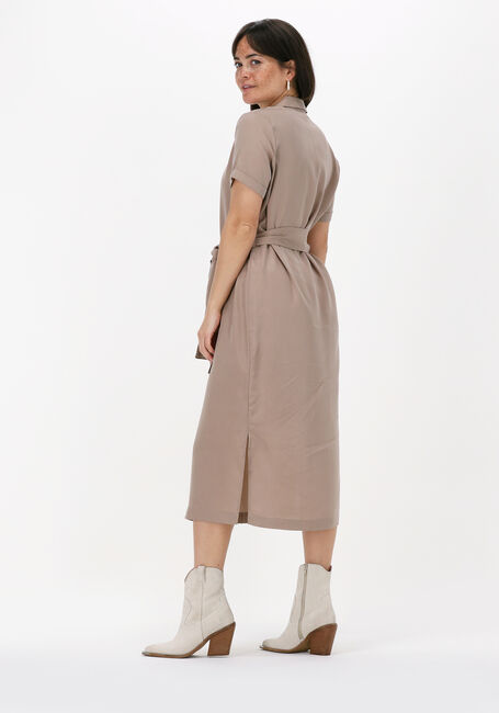 Beige OBJECT Midi jurk OBJTILDA ISABELLA S/S DRESS NO - large