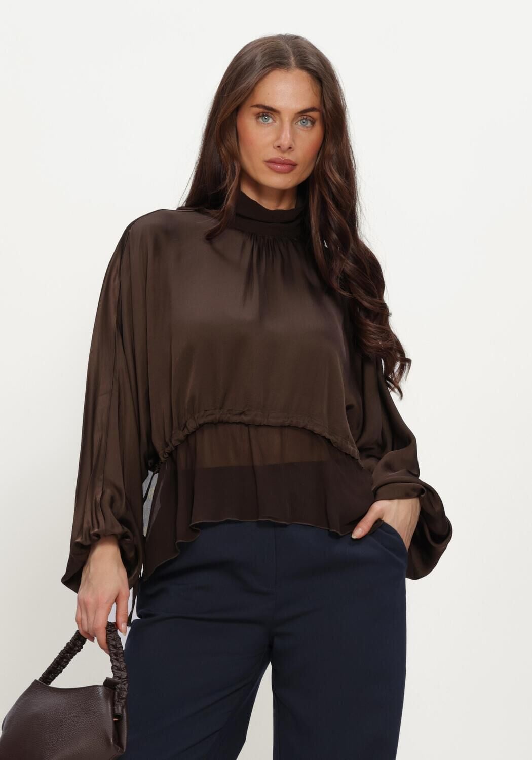 Bruine FREEBIRD Blouses BIBIANA - large