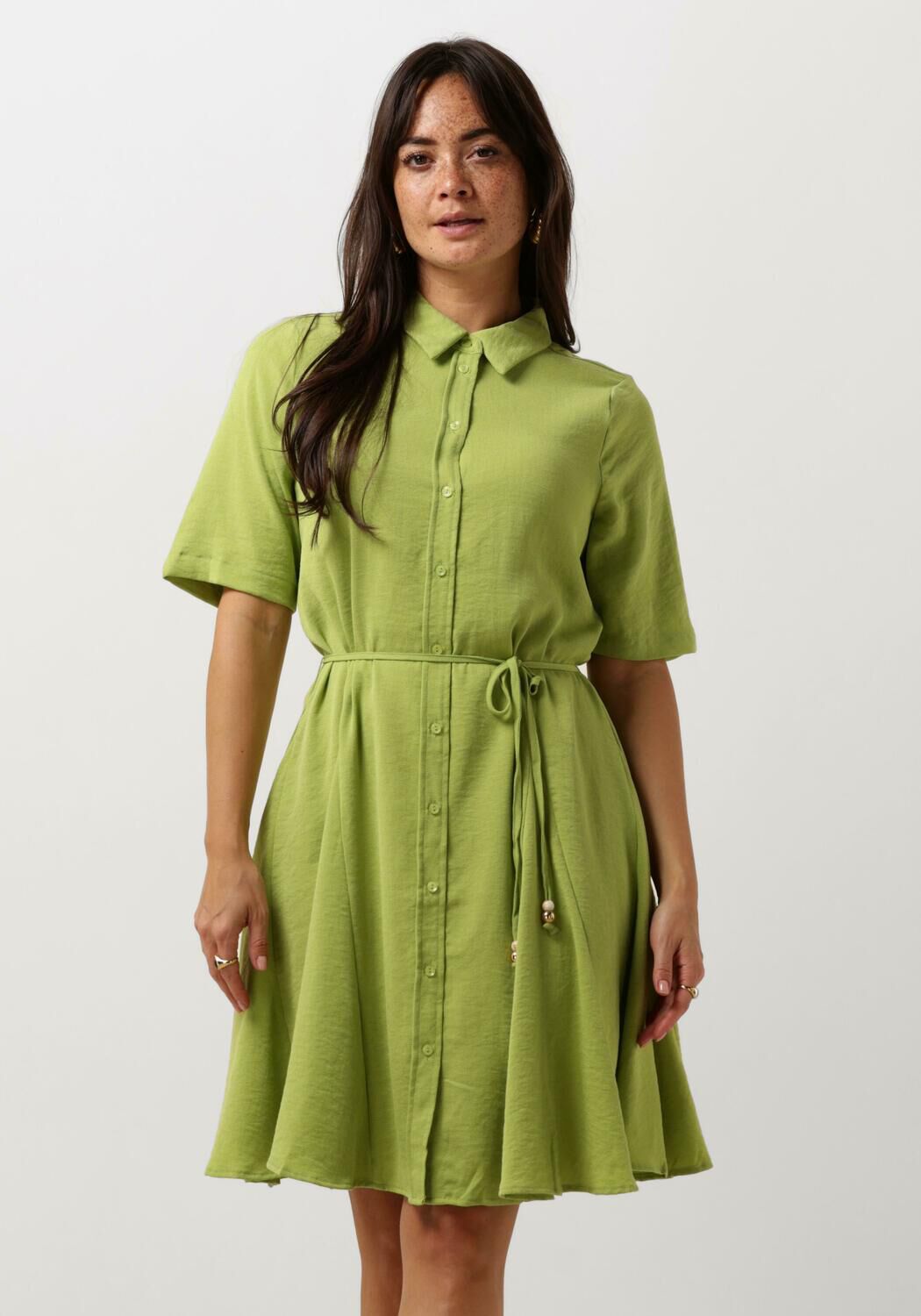 groene freebird mini jurk darcy ss