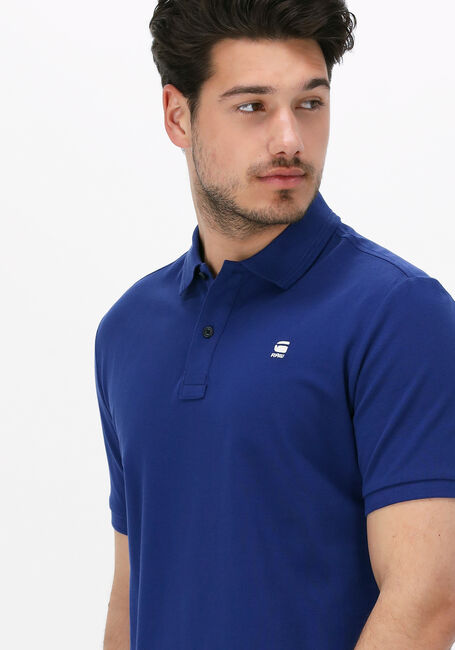 Blauwe G-STAR RAW Polo DUNDA SLIM POLO S/S - large