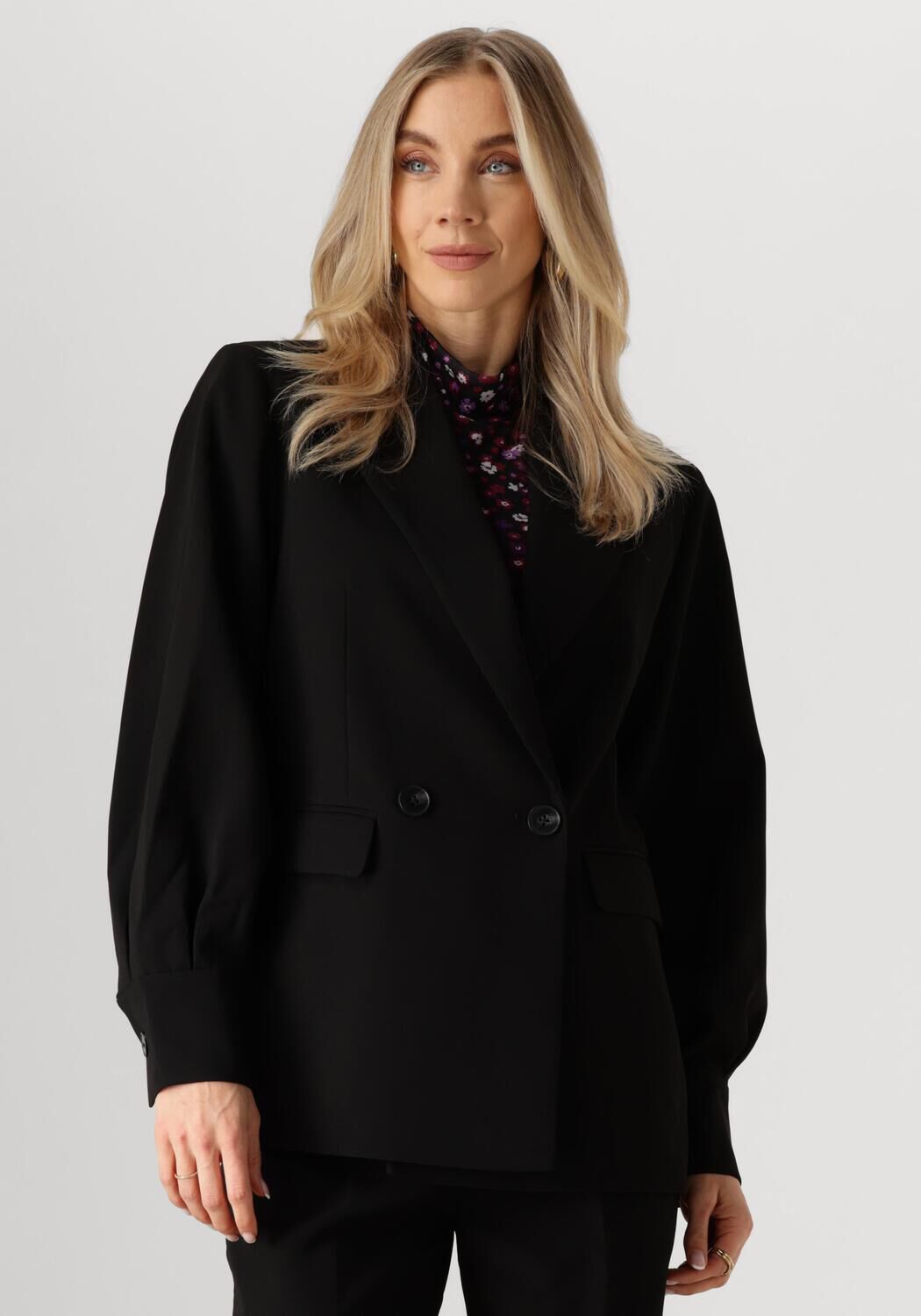 Freebird Zwarte Puff Blazer Lavina Stijl Black Dames
