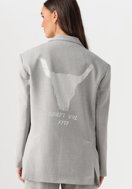Lichtgrijze ALIX THE LABEL Blazer LADIES WOVEN FOIL STRIPE BLAZER - large