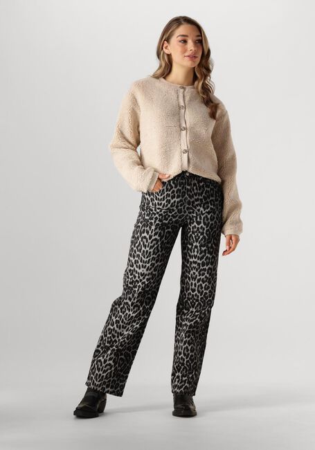 Bruine NEO NOIR Lange broeken SIMONA LEOPARD PANTS - large