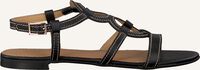 Zwarte NOTRE-V Platte sandalen 19133 - medium
