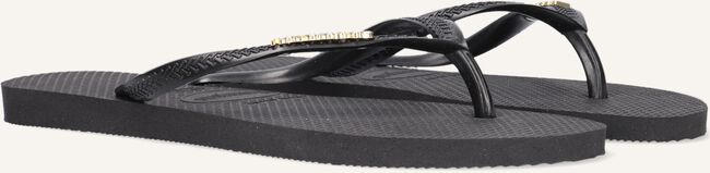 Zwarte HAVAIANAS Teenslippers SLIM LOGO METALLIC Zwarte HAVAIANAS Teenslippers SLIM LOGO METALLIC - large