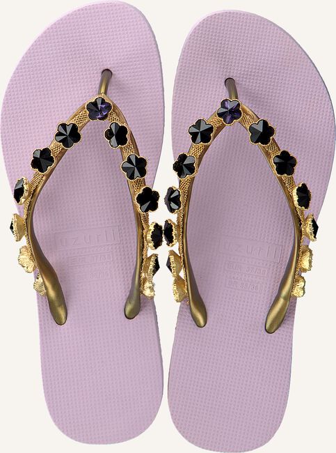 Paarse UZURII Teenslippers BLACK FLOWER Paarse UZURII Teenslippers BLACK FLOWER - large