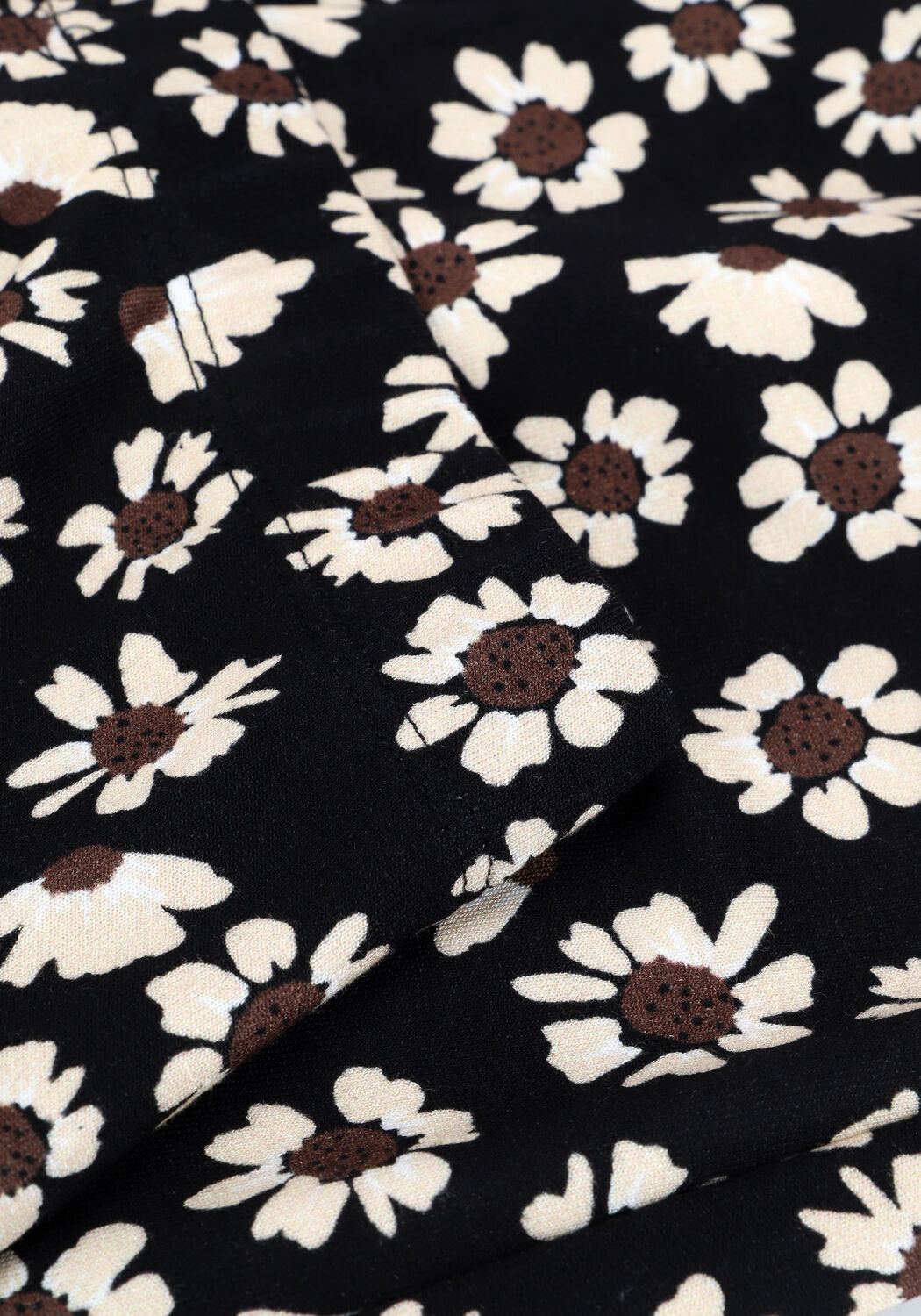 Bruine CATWALK JUNKIE Flared broek TR SUNFLOWERS - large