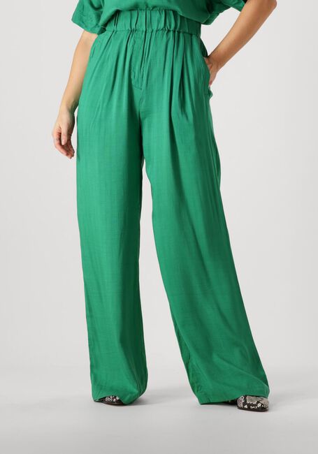 Groene BY-BAR Wijde broek BENJI DOBBY PANT - large