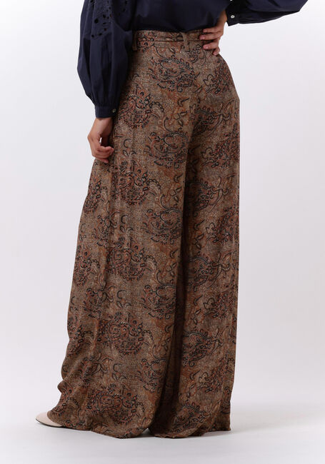 Bruine BY-BAR Wijde broek VIDE PAISLEY PANT - large