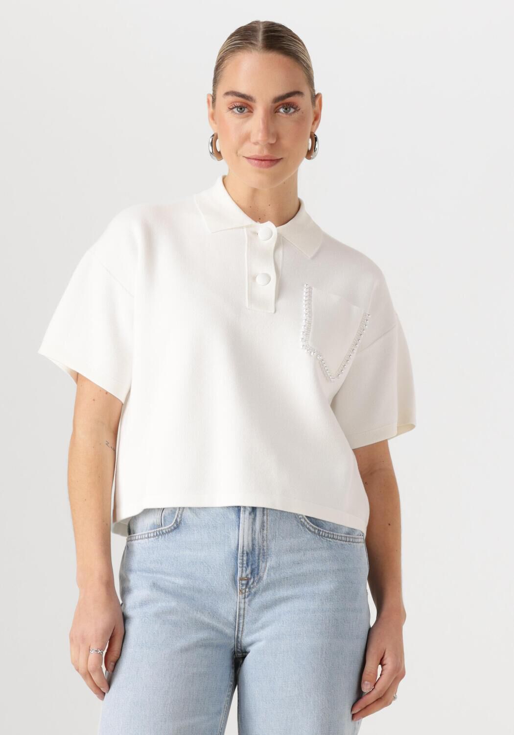 LIU JO Dames Tops & T-shirts Maglia Chiusa M l Wit