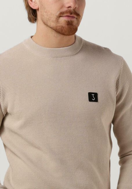 Beige BUTCHER OF BLUE Trui SQUARE CREW - large