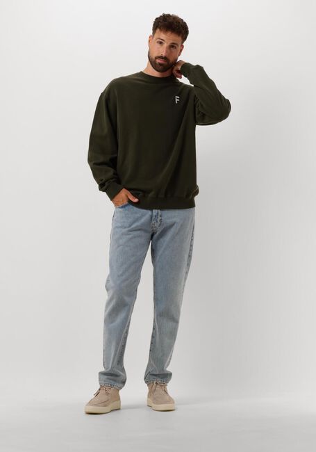 Donkergroene FORÉT Sweater PONDER SWEATSHIRT - large