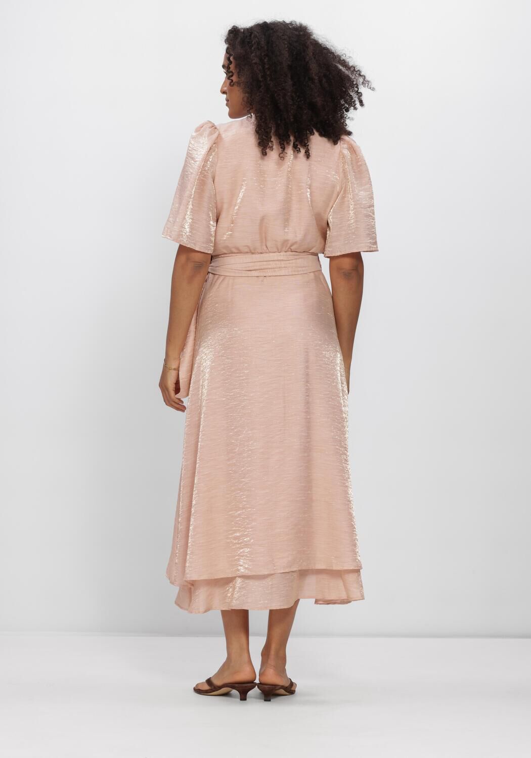 Groene FREEBIRD Jurken LAYER F-WV-TRANS-STRUC-26-2 - large