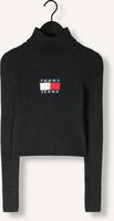 Zwarte TOMMY JEANS Coltrui TJW MELANGE TRTLNCK FLAG SWEATER Zwarte TOMMY JEANS Coltrui TJW MELANGE TRTLNCK FLAG SWEATER - medium